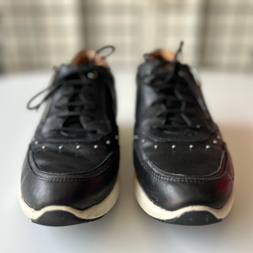 PIKOLINOS - SELLA Black and White Sneakers with Leather Upper - Picture 2 of 7